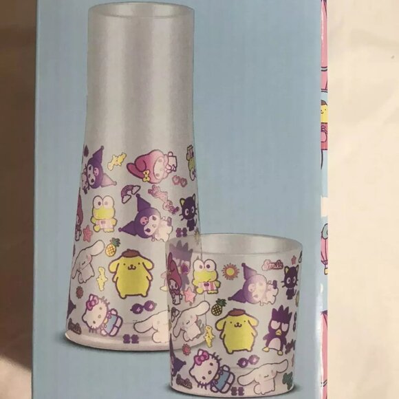 Sanrio Hello Kitty and Friends Carafe Glass Set 2024 - Multi Color - Picture 2 of 4
